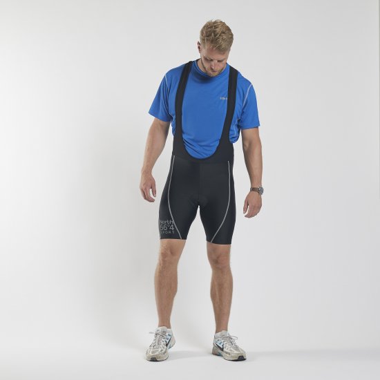 North Latitude Bike Shorts With Suspenders Black TALL - Sportsklær & turklær - Sportsklær till herre i store størrelser
