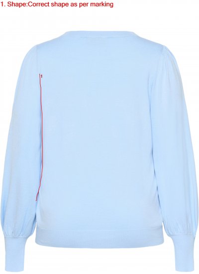 Kaffe Curve Lizzy Langermet genser Blå - Gensere & strikk - 