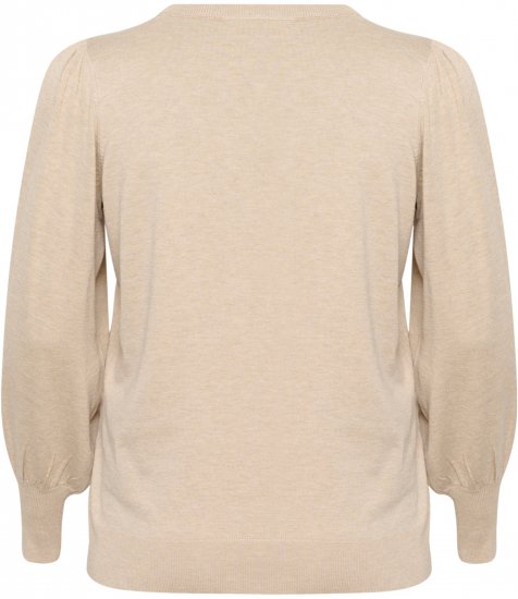 Kaffe Curve Lizzy Langermet genser Beige - Gensere & strikk - 