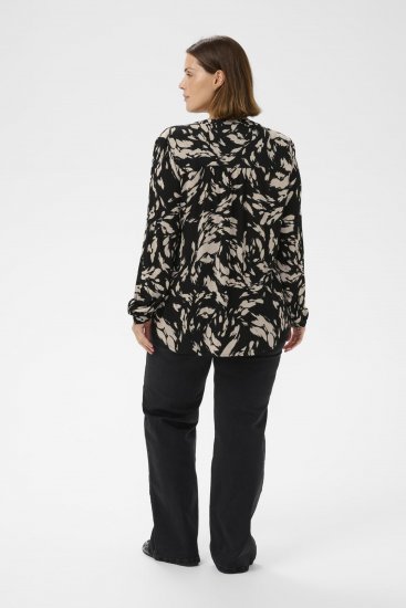 Kaffe Curve Mila Ami Bluse Svart - Bluser & tunikaer - 
