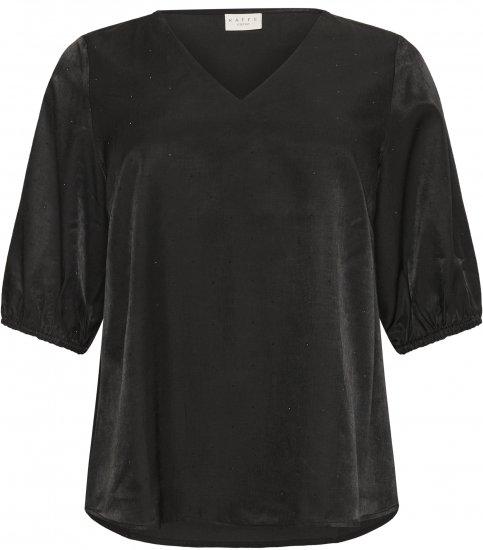 Kaffe Curve Ada Blouse Black - Bluser - 
