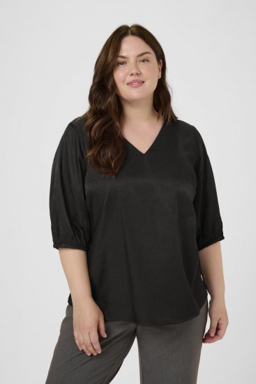 Kaffe Curve Ada Blouse Black - Bluser - 