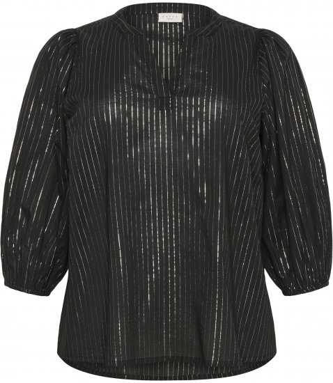Kaffe Curve Luisa Blouse Black Deep - Bluser - 