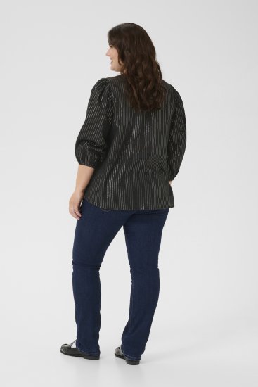 Kaffe Curve Luisa Blouse Black Deep - Bluser - 