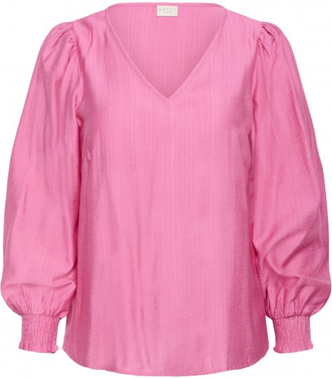 Kaffe Curve Sofia Blouse Pink Power - Bluser - 