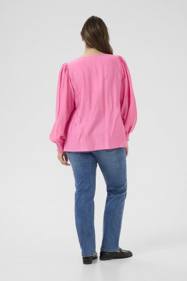Kaffe Curve Sofia Blouse Pink Power - Bluser - 