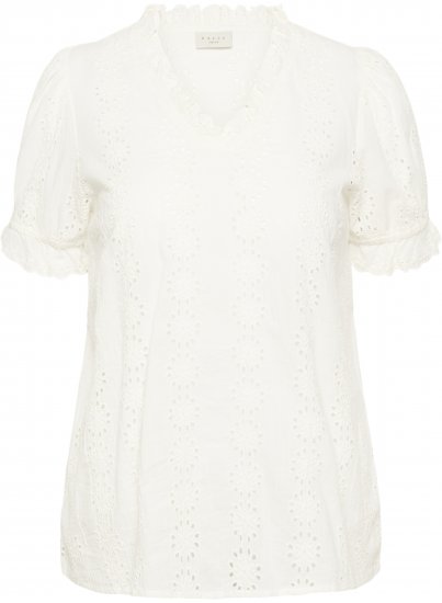 Kaffe Curve Dina Blouse White - Bluser - 