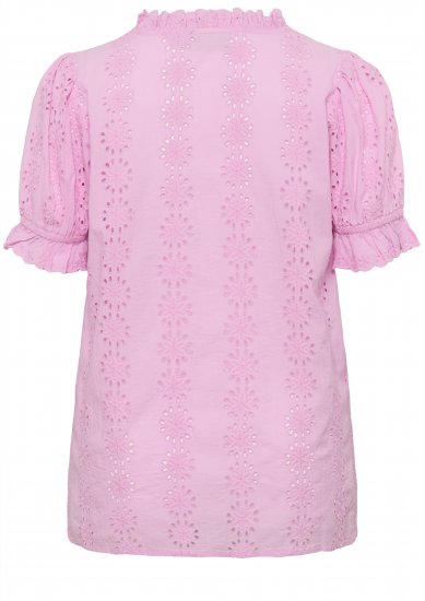 Kaffe Curve Dina Blouse Pink Frosting - Bluser - 