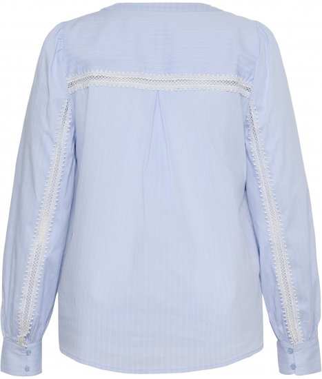 Kaffe Curve Juda Blouse Nantucket Breeze Stripe Blue - DAMEKLÆR 40-66 - 