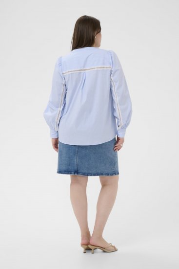 Kaffe Curve Juda Blouse Nantucket Breeze Stripe Blue - DAMEKLÆR 40-66 - 