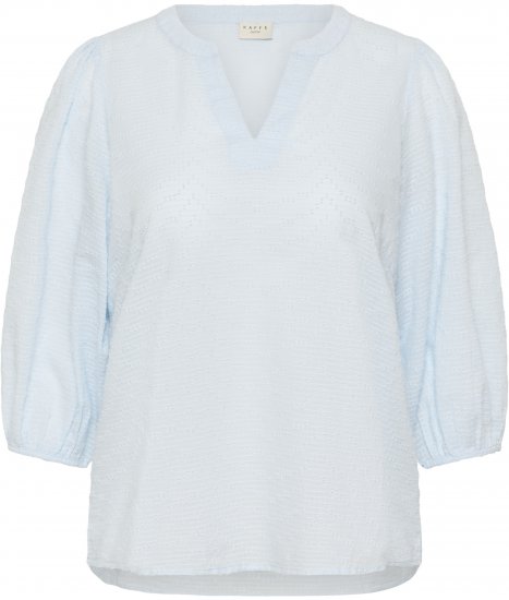 Kaffe Curve Penelopia Blouse Nantucket Breeze Blue - Bluser - 
