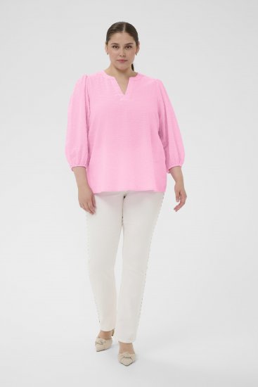 Kaffe Curve Penelopia Blouse Pink Frosting - Bluser - 
