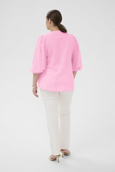 Kaffe Curve Penelopia Blouse Pink Frosting - Bluser - 