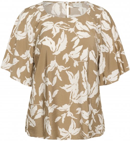 Kaffe Curve Marla Blouse Oak Chalk Leaf - Bluser - 