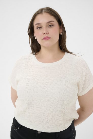Kaffe Curve Felice Blouse Chalk - Bluser - 