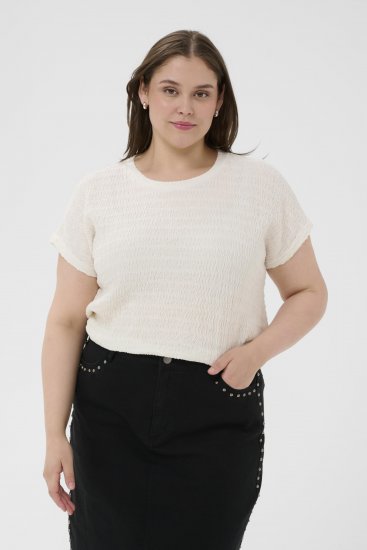 Kaffe Curve Felice Blouse Chalk - Bluser - 
