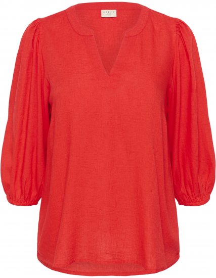 Kaffe Curve Mille Blouse Poppy Red - Bluser - 