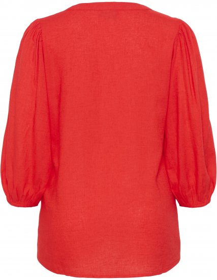 Kaffe Curve Mille Blouse Poppy Red - Bluser - 