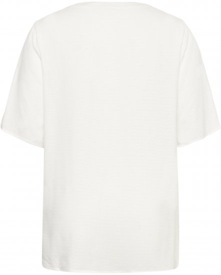 Kaffe Curve Mina Lace Blouse Chalk White - Bluser & tunikaer - 