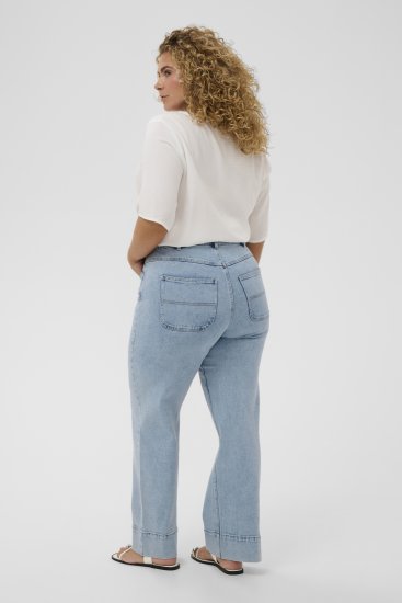 Kaffe Curve Mina Lace Blouse Chalk White - Bluser & tunikaer - 