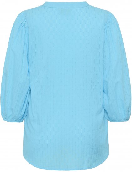 Kaffe Curve Thea Blouse Aquarius Blue - Bluser & tunikaer - 