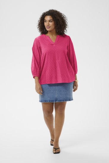 Kaffe Curve Thea Blouse Beetroot Purple - Bluser - 