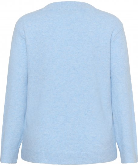 Kaffe Curve Jilanda V-Neck Pullover Blue - Gensere & strikk - 