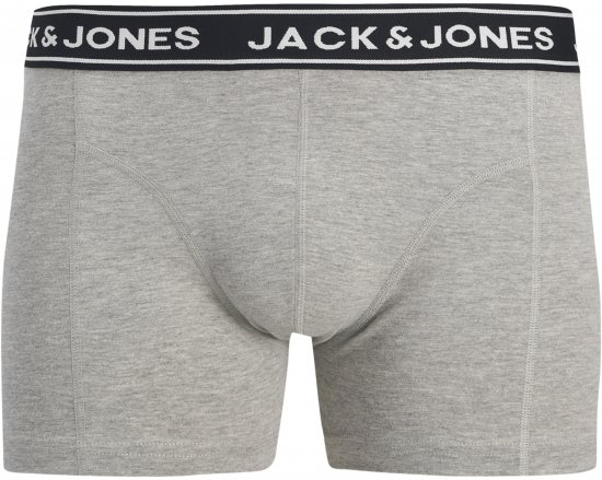 Jack & Jones Hector Solid Trunks 5-Pack Grey - Boxershorts - Boksershorts for menn i store størrelser