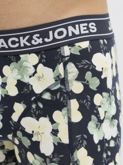 Jack & Jones Acray Flower Boxers 3-Pack Black/Navy - Undertøy & badetøy - Undertøy store størrelser 