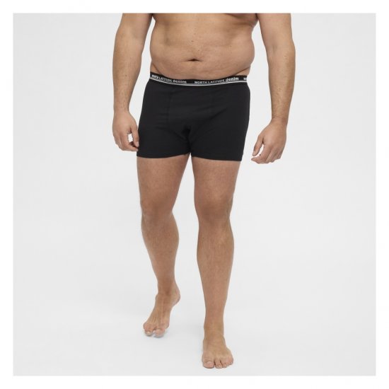 North Latitude 5-Pack Boxershorts Black - Boxershorts - Boksershorts for menn i store størrelser