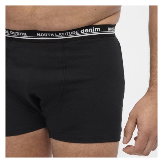 North Latitude 5-Pack Boxershorts Black - Boxershorts - Boksershorts for menn i store størrelser