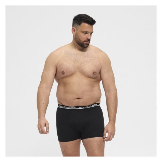 North Latitude 5-Pack Boxershorts Black - Boxershorts - Boksershorts for menn i store størrelser