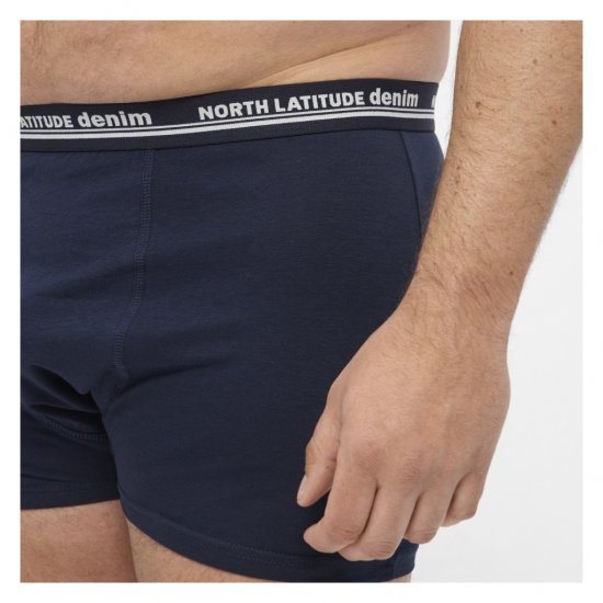 North Latitude 5-Pack Boxershorts Navy - Boxershorts - Boksershorts for menn i store størrelser