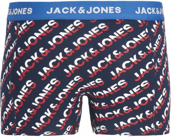 Jack & Jones Logo Trunks 3-Pack Navy Blazer - Undertøy & badetøy - Undertøy store størrelser 