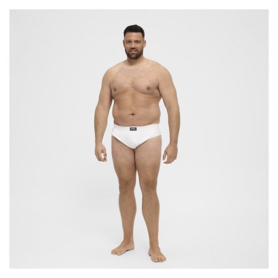 North Latitude Brief Underwear White - Herretrusser - Truser i store størrelser