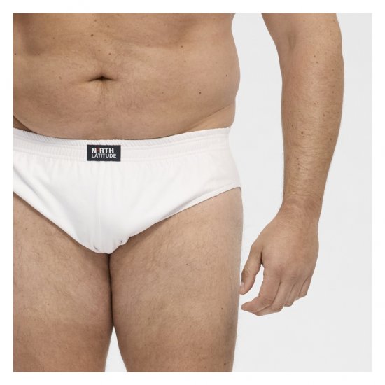North Latitude Brief Underwear White - Herretrusser - Truser i store størrelser