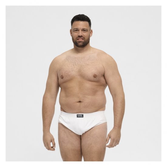 North Latitude Brief Underwear White - Herretrusser - Truser i store størrelser