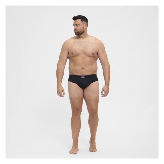 North Latitude Brief Underwear Black - Herretrusser - Truser i store størrelser