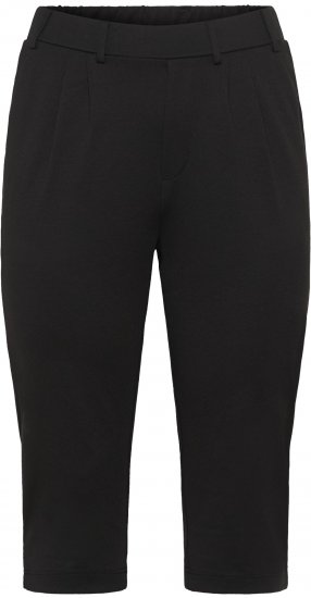 Kaffe Curve Jenna Capri Pants Black - Bukser - 