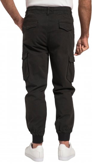 JP1880 Cargo Trousers with Many Pockets Stretchy Black - Jeans og bukser - Store Bukser og Store Jeans