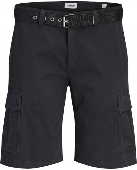 Jack & Jones Cole Hudson Belted Cargo Shorts Black - Shorts - Store shorts - W40-W60