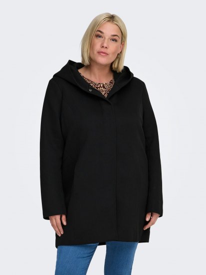 Only Carmakoma Sedona Light Coat Black - Vinterkåper - 