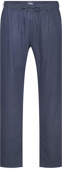 North Latitude 61155 Comfort Fit Linbukse Marineblå - Jeans og bukser - Store Bukser og Store Jeans