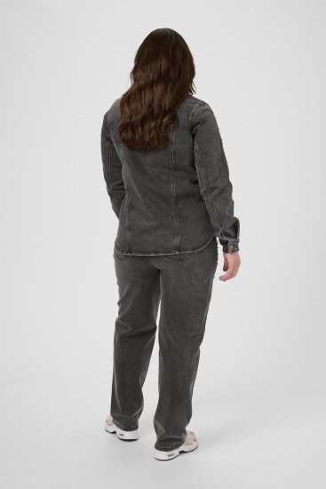 Kaffe Curve Petri Denim Jacket Grey Vintage Wash - Jakker - 