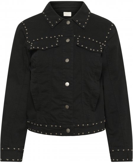 Kaffe Curve Brenn Twill Jacket Washed Black - Jeansjakker - 