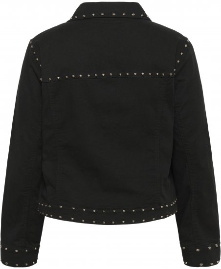 Kaffe Curve Brenn Twill Jacket Washed Black - Jeansjakker - 