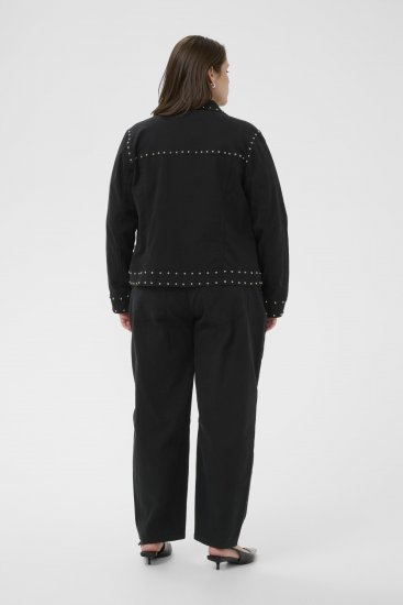 Kaffe Curve Brenn Twill Jacket Washed Black - Jeansjakker - 
