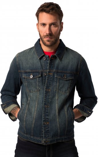 JP1880 Denim Jacket Dark Blue Denim - Jakker - Store jakker - 2XL-12XL