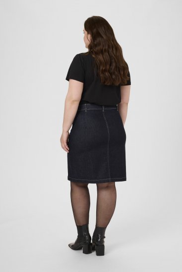 Kaffe Curve Roria Denim Skirt Dark Blue - Skjørt - 