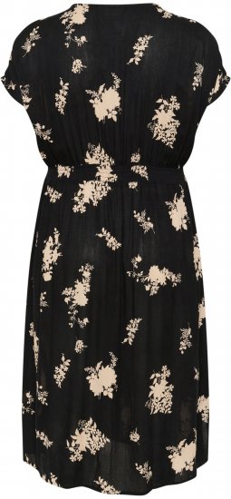Kaffe Curve Jenna Kjole Svart / Brunblomstret Mønster - Kjoler - 